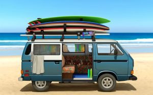 Lee más sobre el artículo Listos para el surf: ¿Cómo equipar tu furgoneta para un viaje épico en busca de olas?
